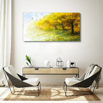 Obraz canvas Zlatá jeseň v parku