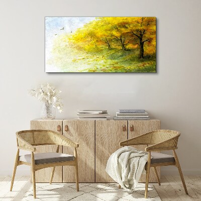 Obraz canvas Zlatá jeseň v parku