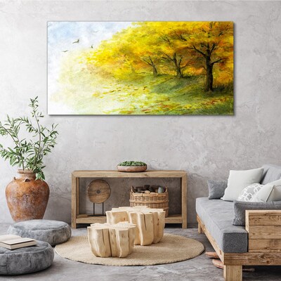 Obraz canvas Zlatá jeseň v parku