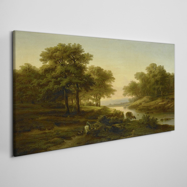 Obraz canvas Pokojná vidiecka krajina