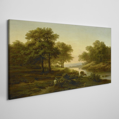 Obraz canvas Pokojná vidiecka krajina