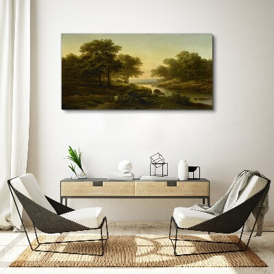 Obraz canvas Pokojná vidiecka krajina