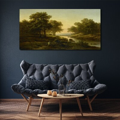 Obraz canvas Pokojná vidiecka krajina