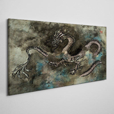 Obraz canvas Drak v oblakoch