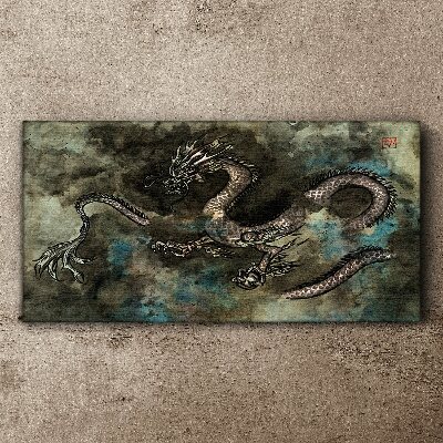Obraz canvas Drak v oblakoch