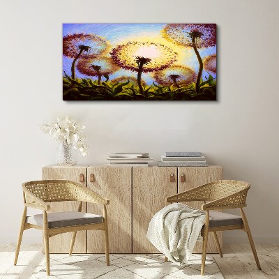 Obraz canvas Zlaté púpavy na slnku