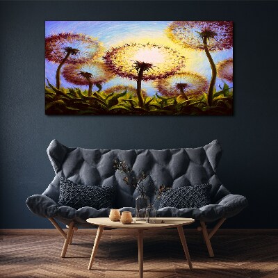 Obraz canvas Zlaté púpavy na slnku