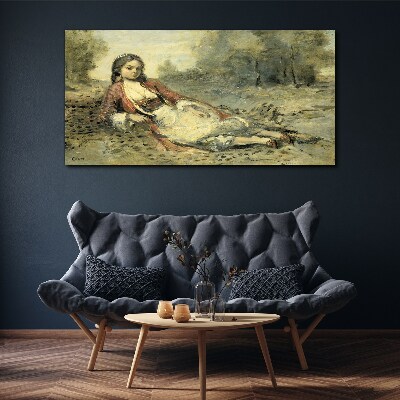 Obraz canvas Lady girl lesné príroda