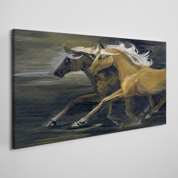 Obraz canvas Bežiace kone