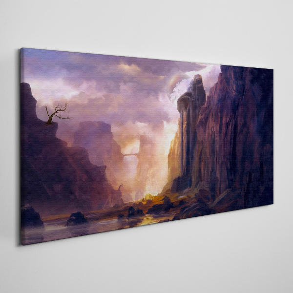 Obraz canvas Čarovná horská krajina
