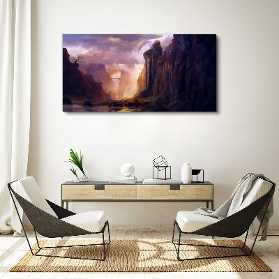 Obraz canvas Čarovná horská krajina