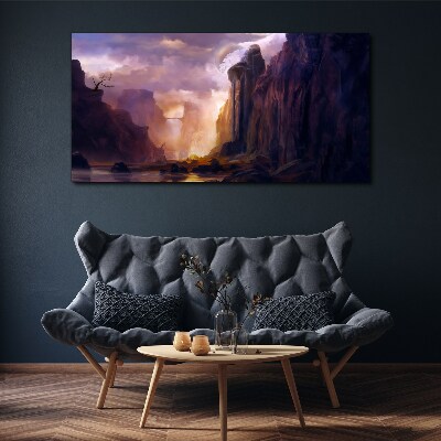 Obraz canvas Čarovná horská krajina