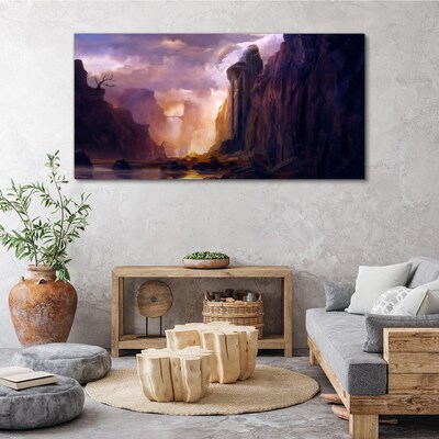 Obraz canvas Čarovná horská krajina
