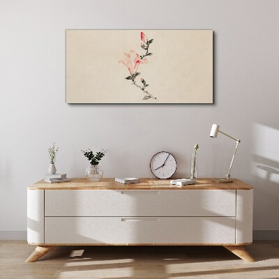 Obraz Canvas Kvetinový minimalizmus v jemných odtieňoch