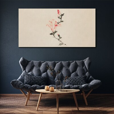 Obraz Canvas Kvetinový minimalizmus v jemných odtieňoch