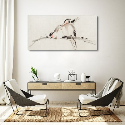 Obraz Canvas Milujte vtáky na konári