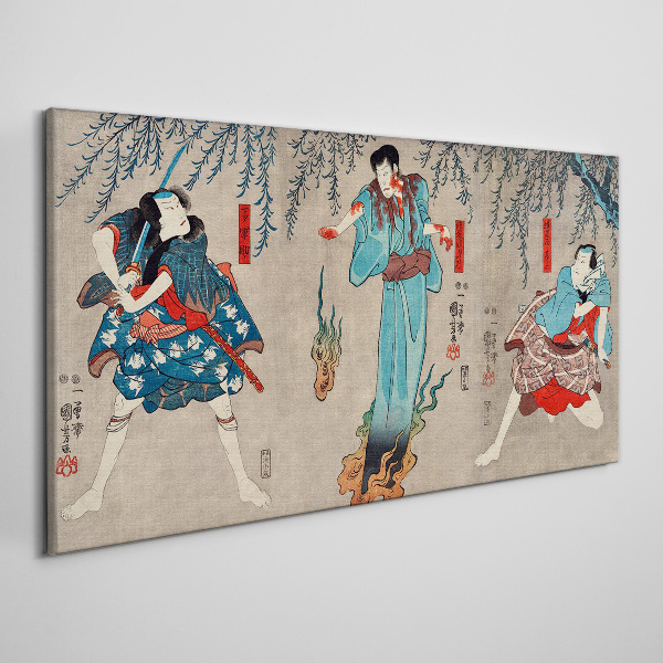 Obraz Canvas Ázie Kimono Samurai