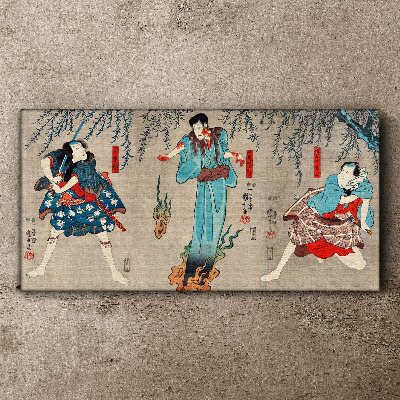 Obraz Canvas Ázie Kimono Samurai
