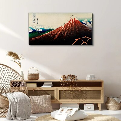 Obraz Canvas Sopka Fuji vo farbách Japonska