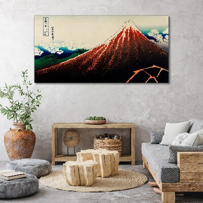 Obraz Canvas Sopka Fuji vo farbách Japonska