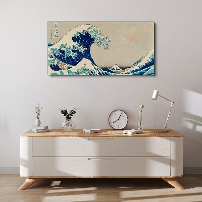 Obraz Canvas Morské búrky člny vlny