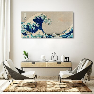 Obraz Canvas Morské búrky člny vlny