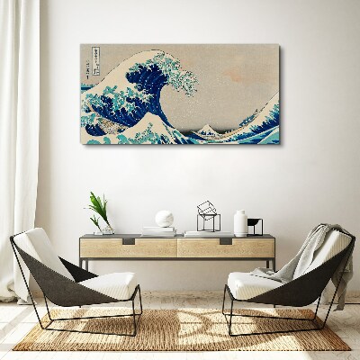 Obraz Canvas Veľká vlna pri Kanagawe