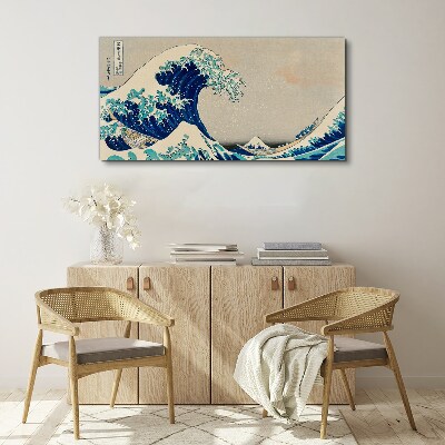 Obraz Canvas Veľká vlna pri Kanagawe