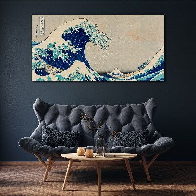 Obraz Canvas Veľká vlna pri Kanagawe
