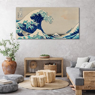 Obraz Canvas Veľká vlna pri Kanagawe