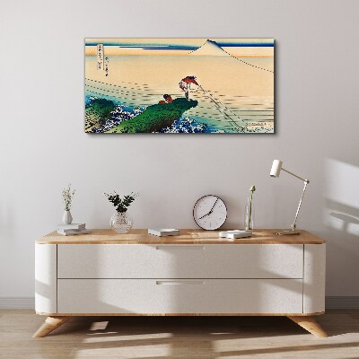 Obraz Canvas Rybári pri brehu