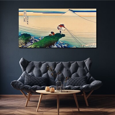 Obraz Canvas Ázie Ocean Mountain Rybár