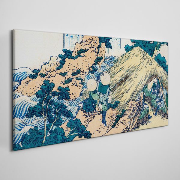 Obraz Canvas Scéna z japonskej dediny