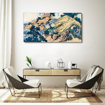 Obraz Canvas Scéna z japonskej dediny