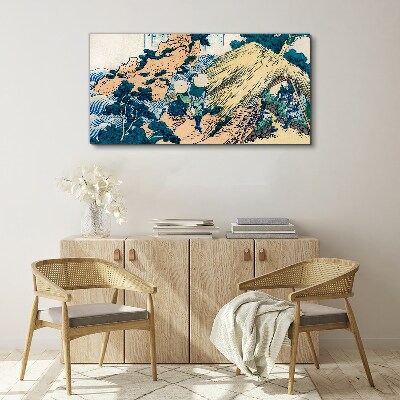Obraz Canvas Scéna z japonskej dediny