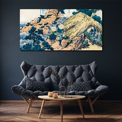Obraz Canvas Scéna z japonskej dediny