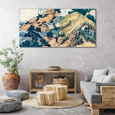 Obraz Canvas Scéna z japonskej dediny
