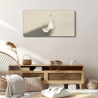 Obraz Canvas Husi na minimalistickom pozadí
