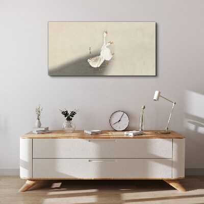 Obraz Canvas Husi na minimalistickom pozadí