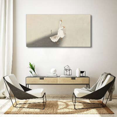 Obraz Canvas Husi na minimalistickom pozadí