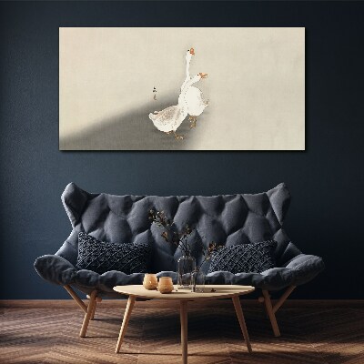 Obraz Canvas Husi na minimalistickom pozadí