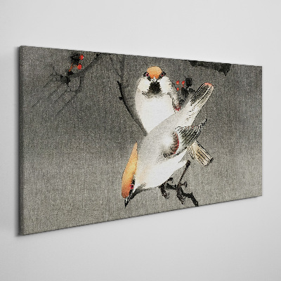Obraz Canvas Vtáky na konári