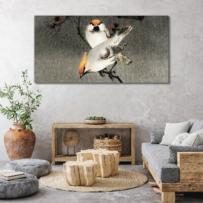 Obraz Canvas Vtáky na konári