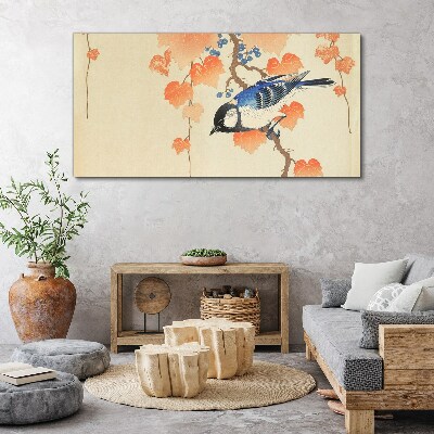 Obraz Canvas Vták na pozadí viniča