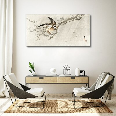 Obraz Canvas Vták na konári