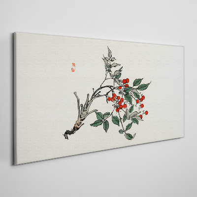 Obraz Canvas Červené ovocie na konári