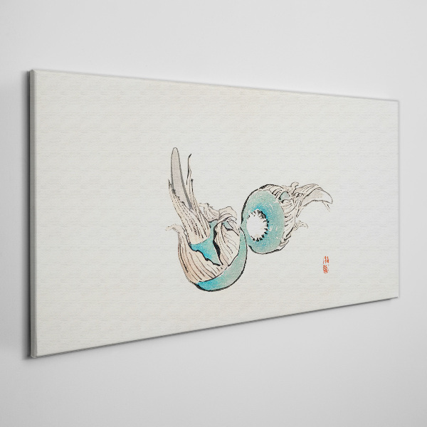 Obraz Canvas Japonská ilustrácia rýb
