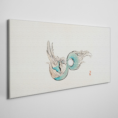 Obraz Canvas Japonská ilustrácia rýb