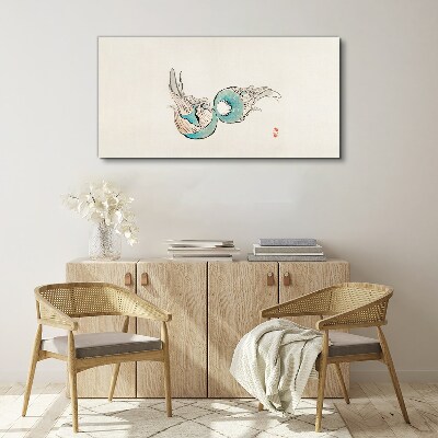 Obraz Canvas Japonská ilustrácia rýb