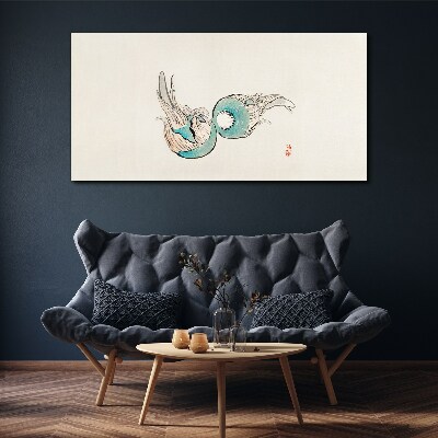 Obraz Canvas Japonská ilustrácia rýb